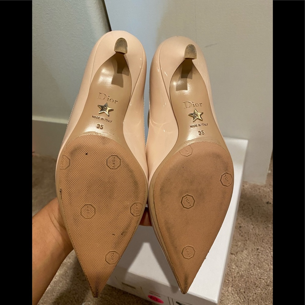 Christian Dior ankle straps pointe kitten heels 35 - Picture 6 of 6